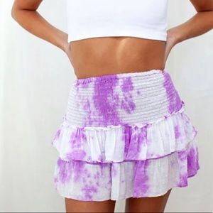 isabellas cabinet purple and white flowy skirt